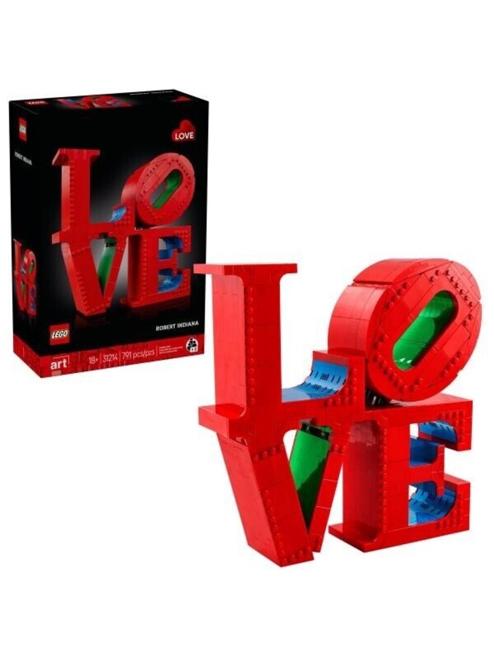 LEGO Art LOVE Collectible Building Set, Home Decor and Couples Gift Idea 31214